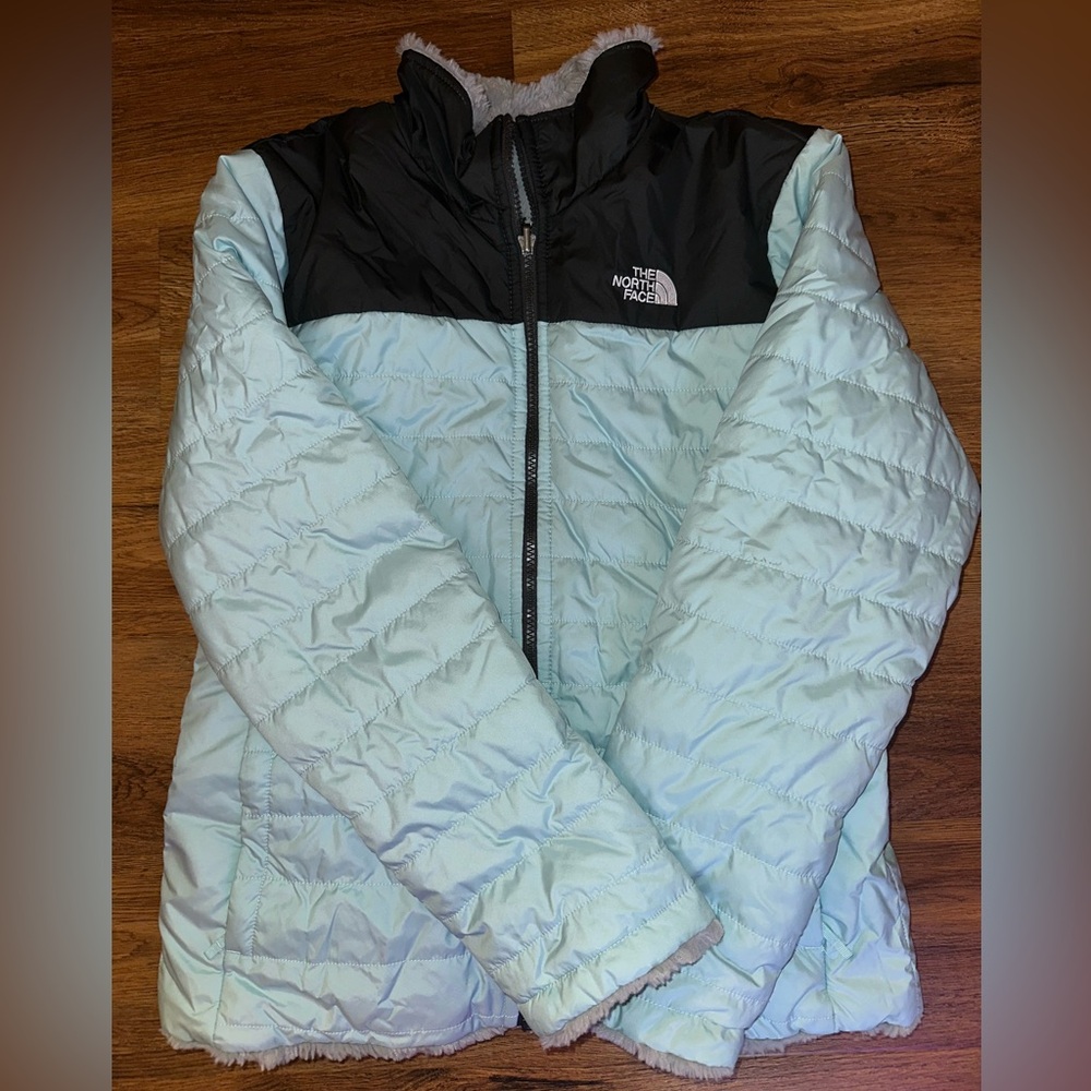 Girls The North Face Mossbud Swirl Reversible Jacket Size XL